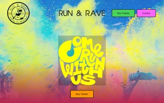 Run and Rave - Website Created by Cranleigh Web Design